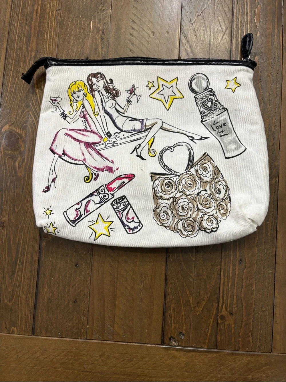 Brighton Canvas Holiday City Cosmetics Bag
